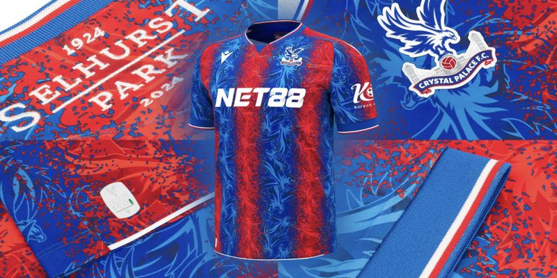 Net88 và Crystal Palace ký kết hợp tác tài trợ áo đấu